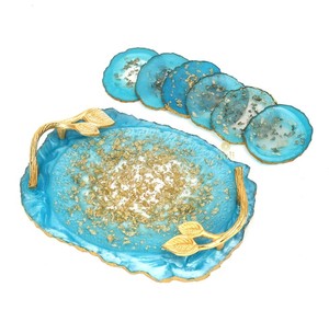 Bandeja Moderna de Resina, Accesorio Decorativo de Alta Calidad para Servir Invitados y Realzar la Decoración de la Mesa - Product Image 3