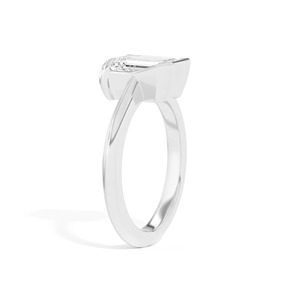 Anillo de Oro Sólido de 14K con Diamante Corte Pera y Bisel Inclinado, Certificado por IGI, para Boda, Compromiso, Aniversario, Regalo, Fiesta - Product Image 6