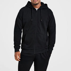 [Dollar] High Demand Custom Logo Men’s <b>Zip</b> Up Hoodie Wholesale Lightweight Adjustable Drawcord <b>Hooded</b> Sweatshirt Comfortable - Product Image 4