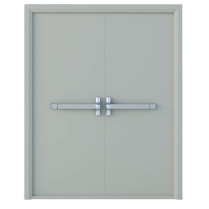 Portes coupe-feu BEMC WELKO FXS2000 en acier inoxydable gris avec serrure à clé - Product Image 1
