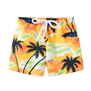 Shorts Bermuda en dentelle rayée arc-en-ciel pour hommes, taille à cordon de serrage, tissu tricoté respirant, shorts de bain décontractés, séchage rapide - Product Image 3