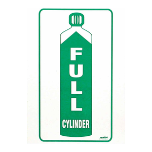 Panneau d'identification complet en PVC Brady pour l'identification du statut des bouteilles de gaz industrielles et de laboratoire - Product Image 2