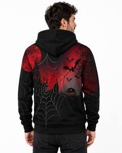 Sudadera con Capucha Unisex para Halloween |   Sudadera con Capucha Personalizada con Estampado de Calavera de Calabaza Gótica |   Felpa de Algodón Premium - Product Image 2
