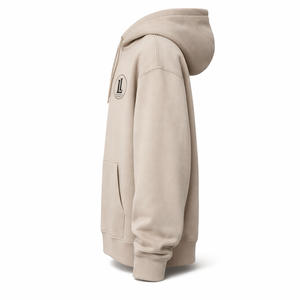 Custom <b>Men's</b> Heavyweight Cotton Boxy Fit <b>Pullover</b> Oversize Hooded Sweatshirts Drop Shoulder Streetwear Hoodie with Custom Print - Product Image 3