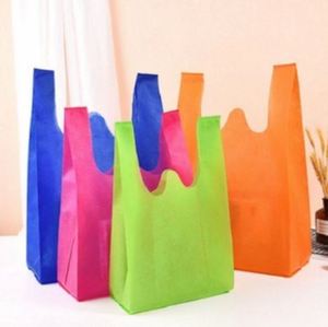 Sac de transport réutilisable non tissé de qualité supérieure, coupe en W, pour transporter plusieurs produits de détail, provenant d'un fournisseur indien, au prix de gros. - Product Image 2
