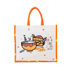 Sac fourre-tout de Noël personnalisé de qualité supérieure Promotion de lettre de motif de style d'article en soie personnalisé - Product Image 2