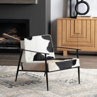 Vente en gros de fauteuil canapé industriel en cuir style loft avec cadre en fer vintage pour café, bar et maison