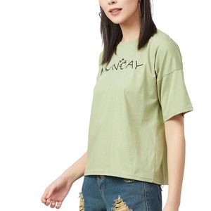 Camiseta de Algodón Extra Grande Personalizada para Mujer, Camiseta Informal de Manga Corta con Estampado Gráfico, Top Holgado de Verano, Venta al Por Mayor OEM - Product Image 6