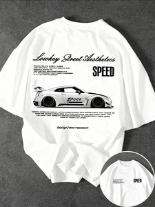 Camisetas de Manga Corta para Hombre, Tallas Grandes, 100% Algodón, Color en Contraste, Diseño Personalizado OEM, Secado Rápido y Transpirable, Nueva Llegada, Alta Calidad - Product Image 4