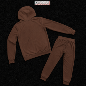 Conjunto de Sudadera con Capucha y Pantalones para Hombre, Color Marrón, Cierre Completo, Estilo Casual, Color Sólido, Algodón, para Otoño, Corte Regular con Detalles Laterales - Product Image 6