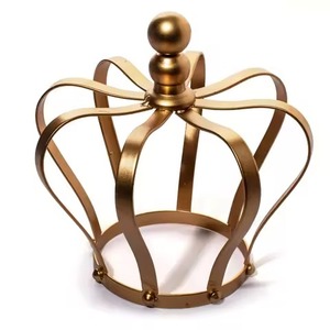 Luxury Metal <b>Christmas</b> Crown Festive Home Decoration for Holiday <b>Wall</b> Door and Fireplace Display Collection - Product Image 1