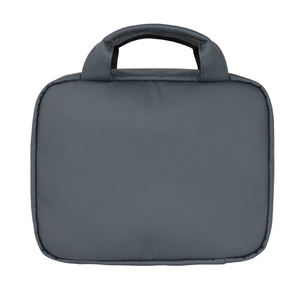 Sac de toilette suspendu extensible en tissu Oxford, style décontracté professionnel, avec fermeture éclair à motif treillis à trois points, multifonctionnel, pour la vente en gros - Product Image 3