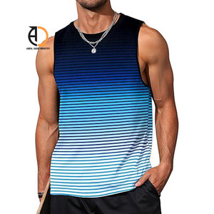 Débardeur pour homme, coupe ajustée, sans manches, pour la salle de sport et les entraînements - Product Image 1