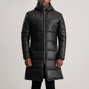 Custom Design Unisex Winter Long <b>Coat</b> Distressed <b>Waterproof</b> Windproof Polyester Cotton Front Logo - Product Image 4