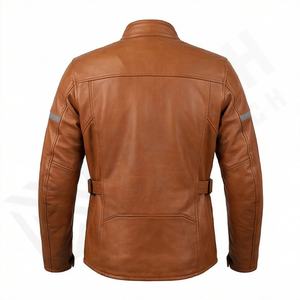 Chaqueta de Motociclista de Cuero Genuino para Hombre de la Mejor Calidad, Nueva Colección de Invierno, Chaquetas de Motocicleta con Protecciones Desmontables Personalizadas - Product Image 2