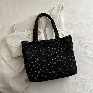 Bolso de Hombro de Gran Capacidad para Mujer, Diseño de Nudo, Multifuncional, Estilo Casual Coreano, Asa de Mariposa, Nuevo Estampado Floral - Product Image 6