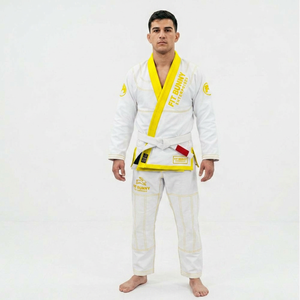 Kimono de BJJ de haute qualité, col renforcé, tissu durable, léger, coupe confortable, parfait pour le grappling et les arts martiaux - Product Image 6