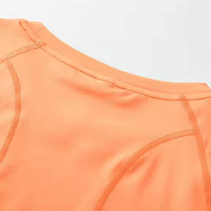 Camiseta de Mujer, Corte Regular Ajustado, Algodón Suave, Cuello Redondo, Manga Corta, Informal, Ajustada al Cuerpo, para Uso Diario, Top Básico de Moda - Product Image 3