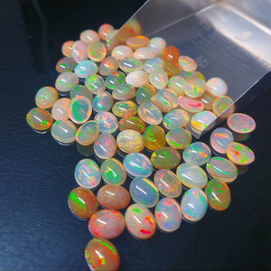 Natural Ethiopian Fire <b>Opal</b> Cabochon Gemstone Wholesale Loose <b>Opal</b> For Jewelry Making 1 Carat Avg - Product Image 1