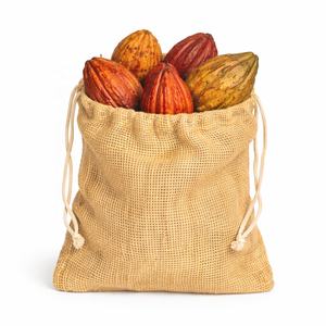 Sac en jute naturel biodégradable avec cordon de serrage, écologique, réutilisable, sac de rangement en toile de jute pour l'emballage des produits alimentaires, vente au détail et en gros - Product Image 3