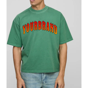 Camiseta de Algodón Grueso de Primera Calidad, 250, 280, 320 g, para Hombre, con Estampado Personalizado, Cuello Redondo, Camiseta Blanca Extra Grande para Hombre - Product Image 4