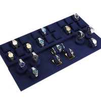 VANLOCY oreiller montre présentoir support montre plateau étui pour vitrine luxe bleu velours bijoux montre plateau