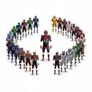 Premium Quality Team Wear Practice Sportswear American Football Uniform <b>Set</b> Breathable Sublimated Team Jersey Pants OEM ODM Kits - Product Image 1