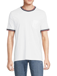 T-shirts unisexes à manches courtes, col rond, coupe ample, en denim vintage gaufré, délavé à l'acide, écologique, 220g, avec décorations en patchs - Product Image 2