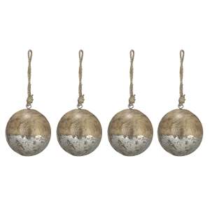 Set D4 di 4 Palline di Natale in Legno, Decorazioni Appese per Feste e Albero di Natale, per Natale e Capodanno - Product Image 2