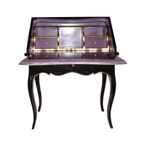 Bureau d'écriture de style français, reproduction antique, table d'étude en bois pour bureau à domicile et mobilier de bureau à domicile de style européen