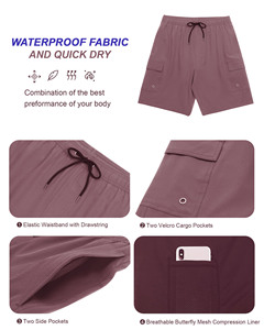 Moisture Wicking Breathable Quick Dry <b>Elastic</b> Waist Knitted Men Short Pants Track shorts Swimpant Beach Short - Product Image 5