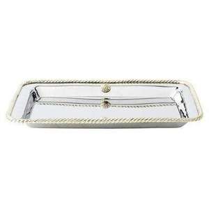 Plateau de service en aluminium plaqué or, design martelé, pour café, chocolat, fruits secs, décoration de table - Product Image 2