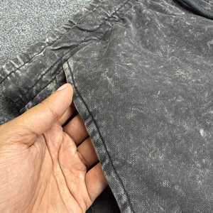 Men Acid Wash Lightweight 100% Cotton <b>Vintage</b> Sun Faded <b>French</b> Terry Breathable Quick Dry Drawstring Mid Waist Casual Streetwear - Product Image 4