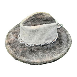 Sombrero de Vaquero de Cuero, Diseño Vaquero Vintage, Construcción de Cuero Resistente, Ajuste Cómodo, Uso en Aventuras al Aire Libre - Product Image 5