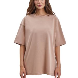 Precio al por mayor Camiseta de alta calidad Moda Urban Girls High O Collar Camiseta informal para mujer Ventas de verano Exportación de BD - Product Image 3