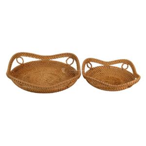 Bandeja Decorativa de Mimbre de Ratán de 5 mm de Grosor, Estilo Bohemio, Hecha a Mano, Ecológica, para Uso en Mesa, la Más Vendida - Product Image 1