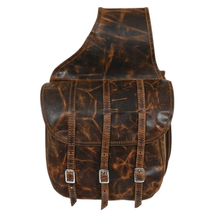Bolsa de Sillín de Cuero Suave para Caballo, Color Marrón Antiguo, Estilo Ecuestre Occidental, Cierre Ajustable, Hecha a Mano con Cuero Genuino de Primera Calidad - Product Image 2