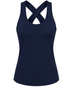 Manufacturer Dusty <b>Rose</b> Women Racerback Yoga Tank <b>Top</b> Breathable Sleeveless Gym Fitness Workout Activewear Sports Vest Shirt - Product Image 1