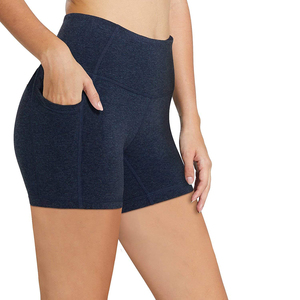 Shorts de sport taille haute pour femmes grandes tailles, effet push-up, pour gym, yoga et fitness, style cycliste 2026 - Product Image 2