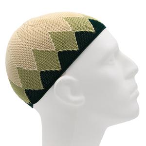 Gorro de Oración Kufi Tupi para Hombre, Islámico, con Diseño a Cuadros en Relieve, de Algodón Tejido, Ecológico, Transpirable, Elástico, para las Cuatro Estaciones - Product Image 4