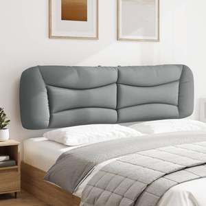 Coussin de tête de lit gris clair 100% polyester avec rembourrage en fibres PP pour la lecture et le repos au lit - Product Image 4