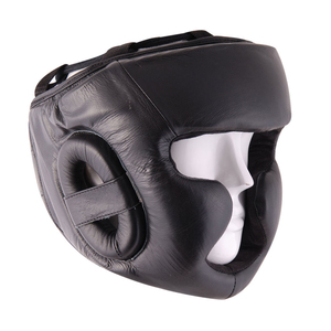 Professional New Design Durable Leather Boxing Helmet Winning <b>Head</b> Guard Full Face Protection Punching <b>Training</b> for Gym - Product Image 3