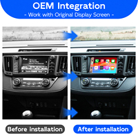 Module décodeur d'interface sans fil Apple CarPlay Android Auto pour Toyota RAV4 2014-2018, mise à niveau de l'écran d'origine