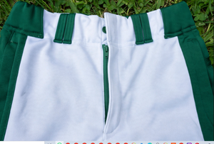 Ensemble uniforme de baseball unisexe vert et blanc, respirant, en polyester, avec maillot boutonné, pantalon, casquette, chaussettes, ceinture et chaussures - Product Image 4