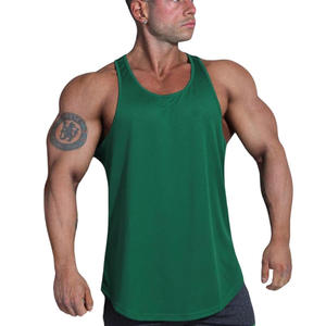 Camiseta sin mangas de punto de alta calidad, talla grande, informal, transpirable, para hombre, con logotipo personalizado y diseño de culturismo - Product Image 1