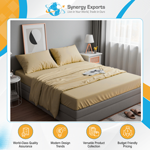Indian Manufacturer of Premium Quality Vintage Style 4 Pcs Polyester Bedsheet Set for Wholesale Purchasers at Low Cost - Product Image 2