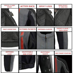 Blouson de moto personnalisé pour pilote américain, veste de protection textile pour course automobile - Product Image 4