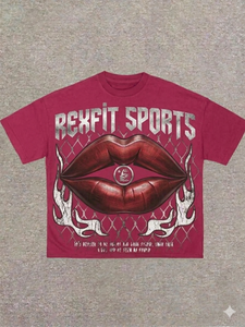 เสื้อยืดโอเวอร์ไซส์พิมพ์ลายกราฟิกพรีเมียมสำหรับผู้ชายจาก REXFIT SPORTS ผลิตจากวัสดุคุณภาพดีที่สุด สไตล์ลำลองแนวสตรีทแวร์ - Product Image 2