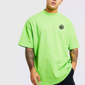 เสื้อยืดโอเวอร์ไซส์ผ้าคอตตอนถักเนื้อหนา 100% สำหรับฤดูร้อน ตัดเย็บตามสั่ง ทรงหลวม แห้งเร็ว ระบายอากาศได้ดี สำหรับผู้ชาย - Product Image 1