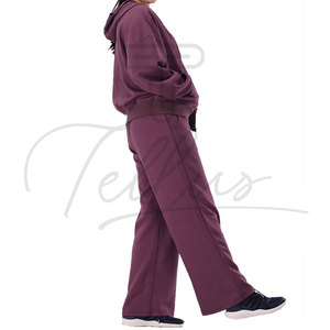 New Design High Quality Women's Two Piece <b>Tracksuit</b> Drawstring Closure Solid <b>Plain</b> Color Breathable Printed Lightweight Casual - Product Image 4
